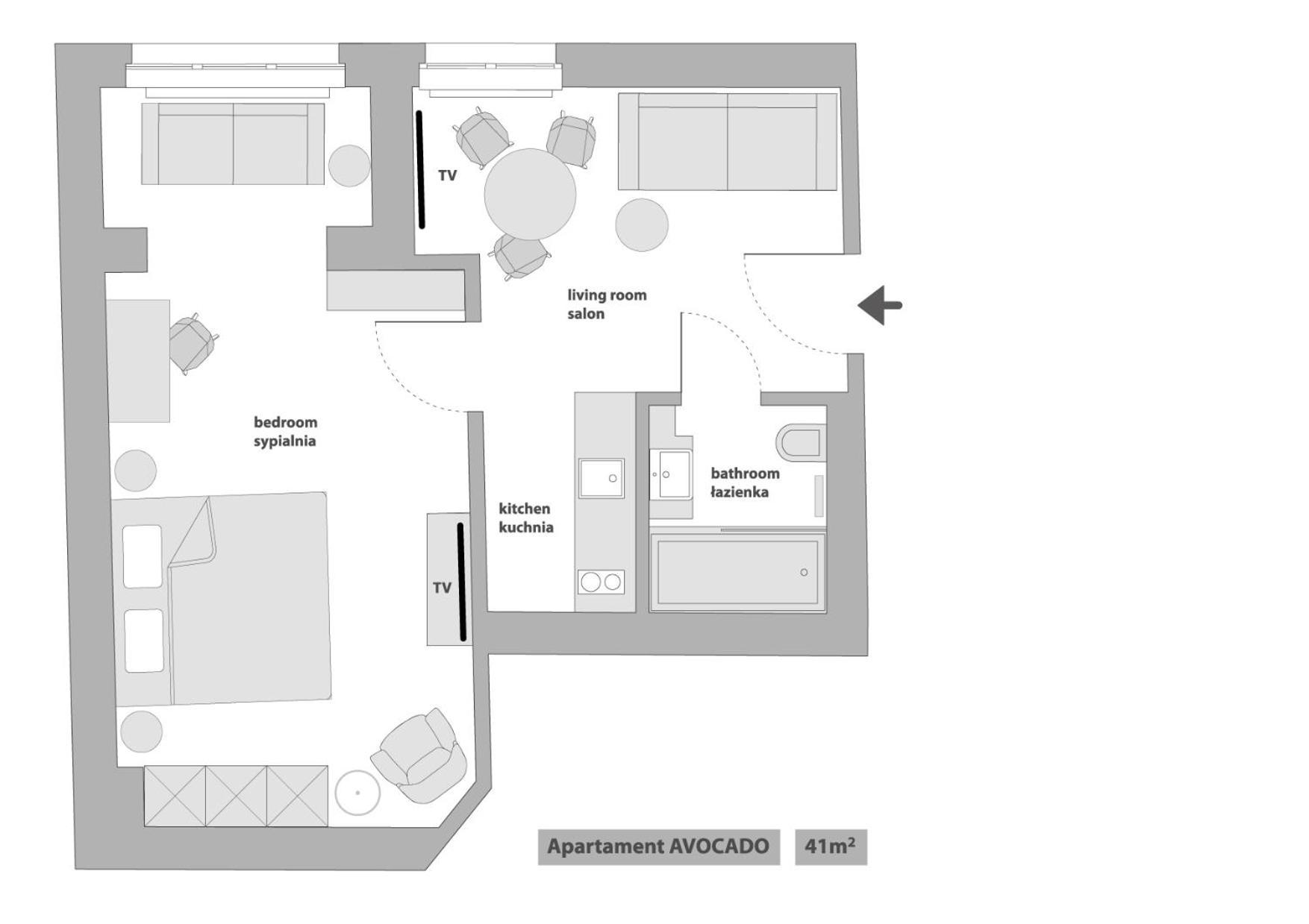 Sanhaus Apartments - Chopina 13 - Apartamenty W Centrum, 5 Minut Od Plazy I Deptaka Sopot Rom bilde