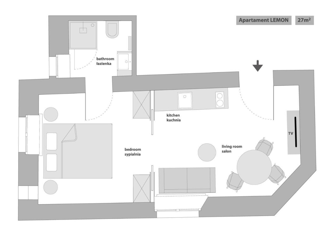 Sanhaus Apartments - Chopina 13 - Apartamenty W Centrum, 5 Minut Od Plazy I Deptaka Sopot Rom bilde